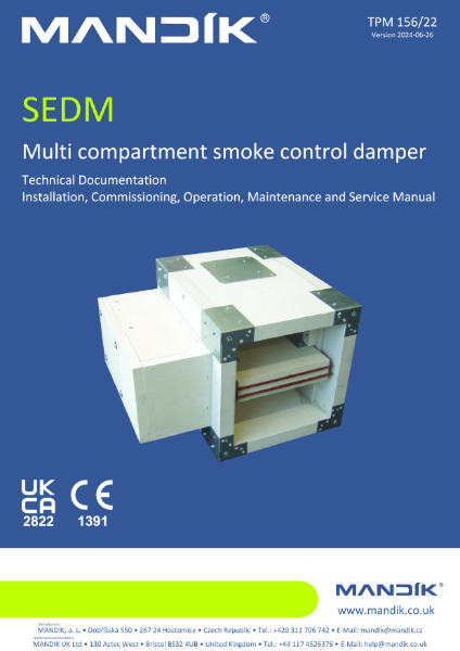 SEDM – Technical specifications (156/22)