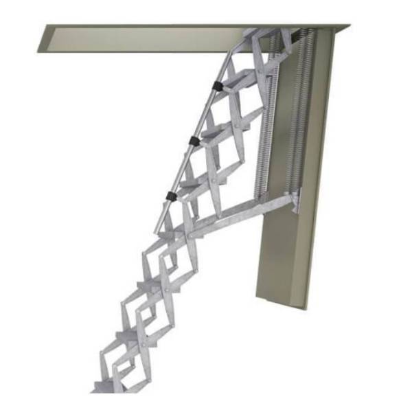 Supreme F30 - Heavy Duty Retractable Ladder - Fire Rated Steel Hatch - Retractable ladder