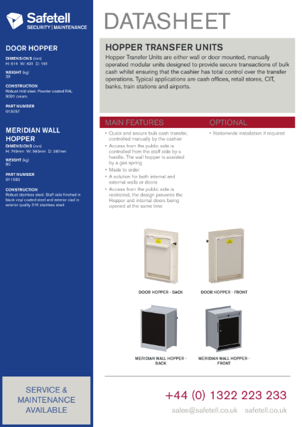 Hopper Transfer Units