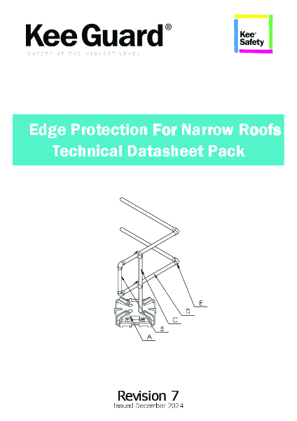 Kee Guard® Edge Protection For Narrow Roofs Technical Datasheet Pack