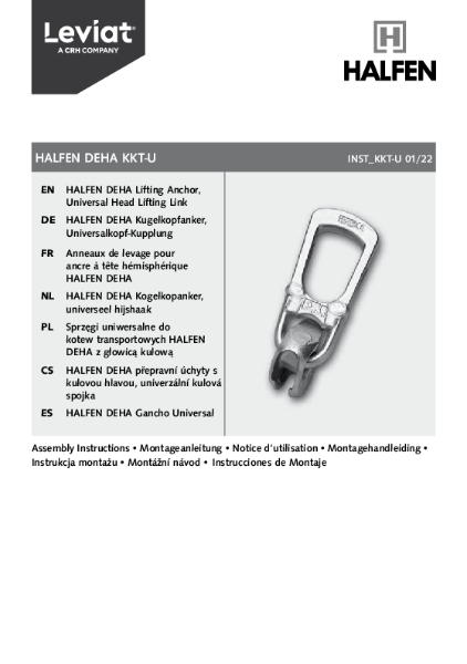 HALFEN KKT-U assembly instructions