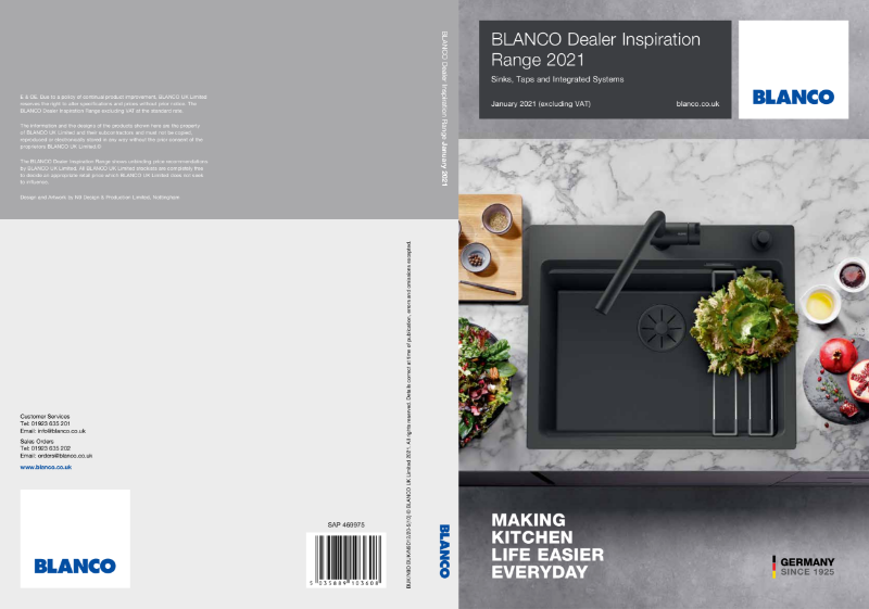 01. BLANCO Sinks, Taps & Organisation System Brochure