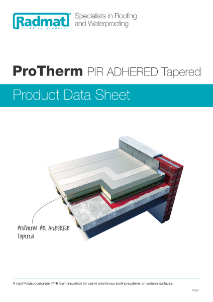 ProTherm PIR ADHERED Tapered Insulation PDS