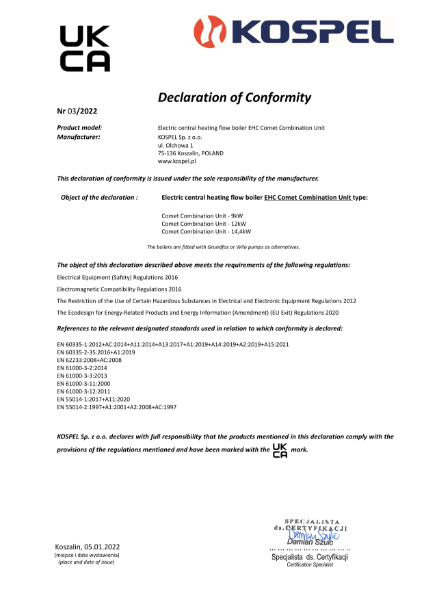 UK Conformity Assessed (UKCA)