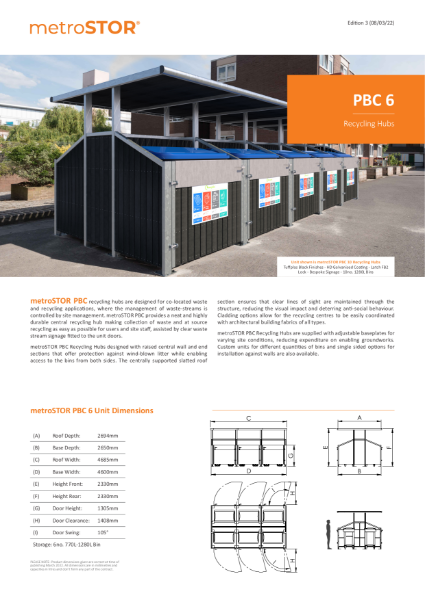 PBC 6 Data Sheets