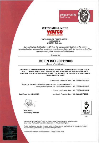 ISO 9001:2008 Certificate