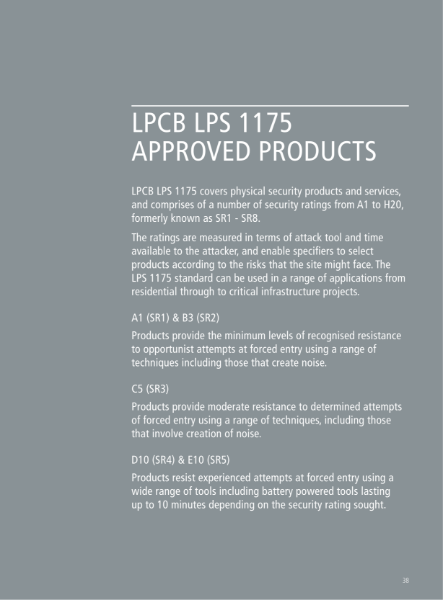 LPCB LPS 1175 Rated Fencing Products
