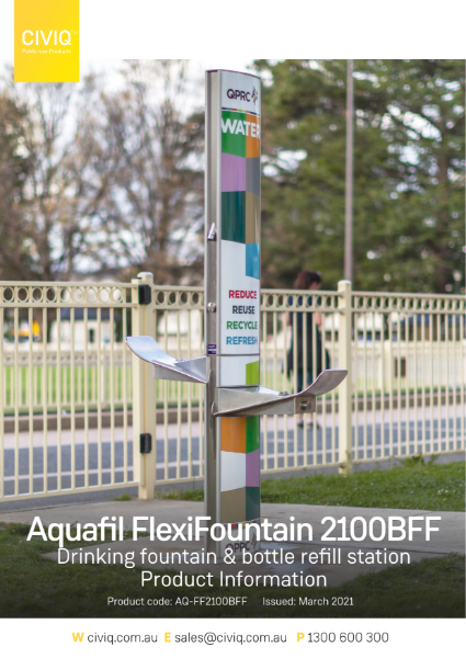 Aquafil® FlexiFountain 2100BFF Drinking Fountain and Bottle Refill Station