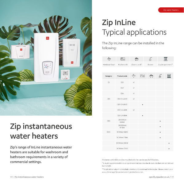 Zip Commercial Product Guide - Water Heaters