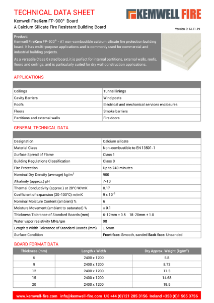 FireKem FP-900 Technical Data Sheet