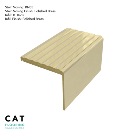 BN55 (5mm gauge brass stair nosing) - Stair Nosing