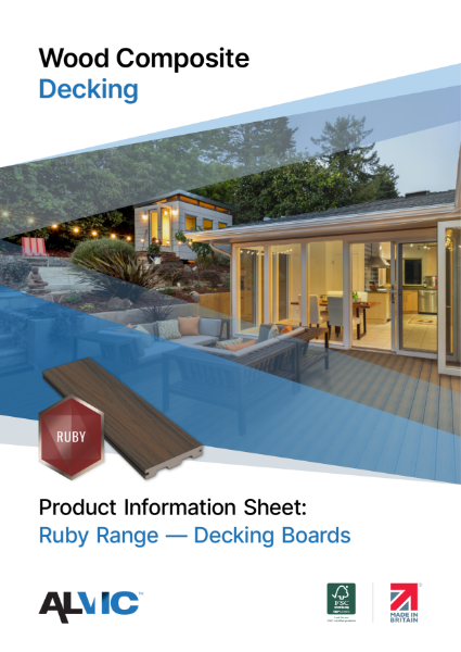 Product Information Sheet: Ruby Range Decking Board - Wood Composite Decking Boards