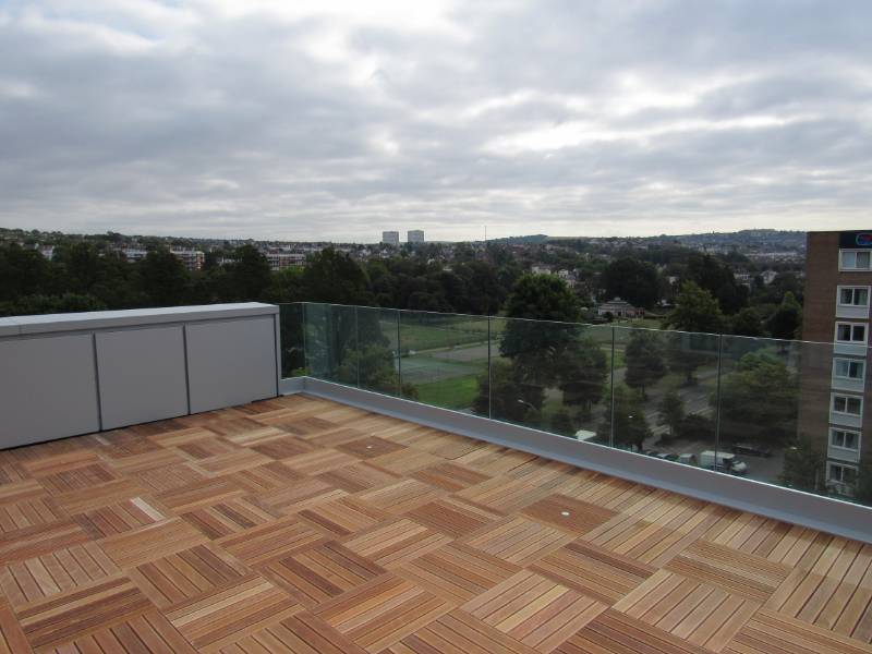 Ipe timber tiles offers decking solution for ultra low height threshold