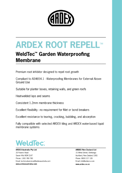 WeldTec™ ARDEX Root Repell™