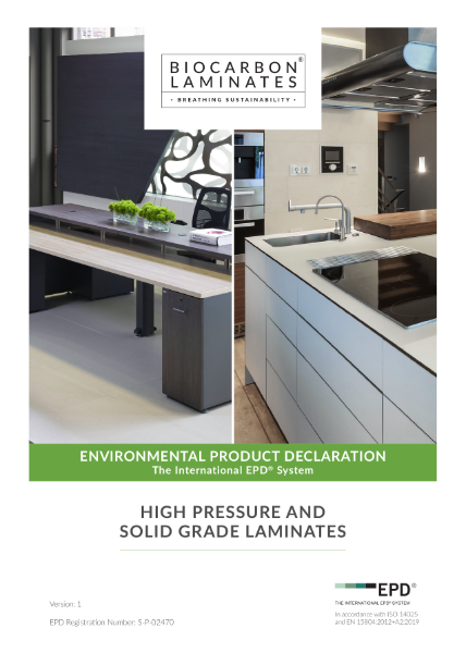 BioCarbon Laminates Environmental Product Declaration (EPD)