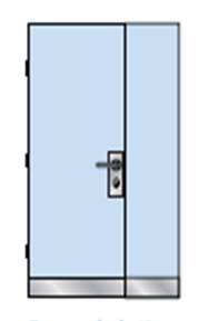ASSA ABLOY Timber Unequal Door - Double Unequal Leaf Commercial Door