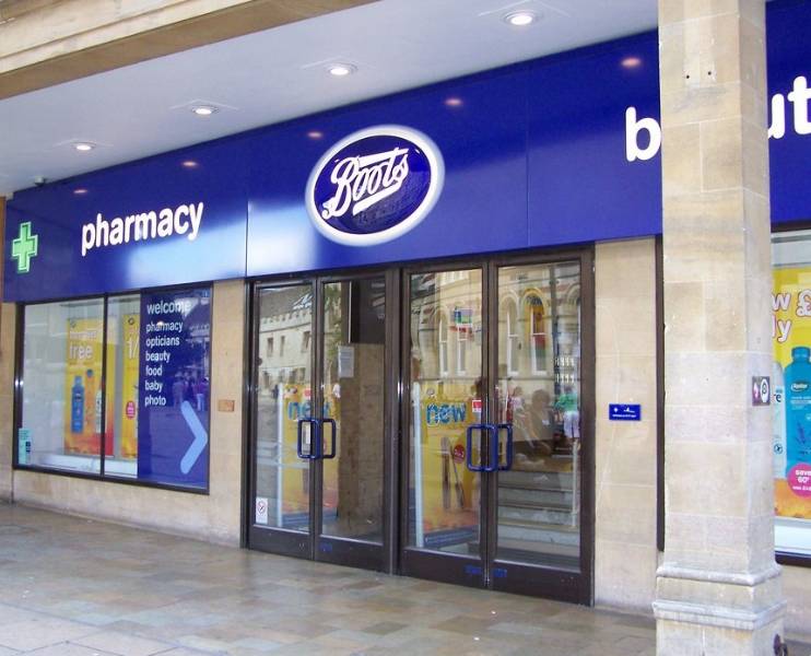 Colour coated pull handles help Boots open doors to their customers