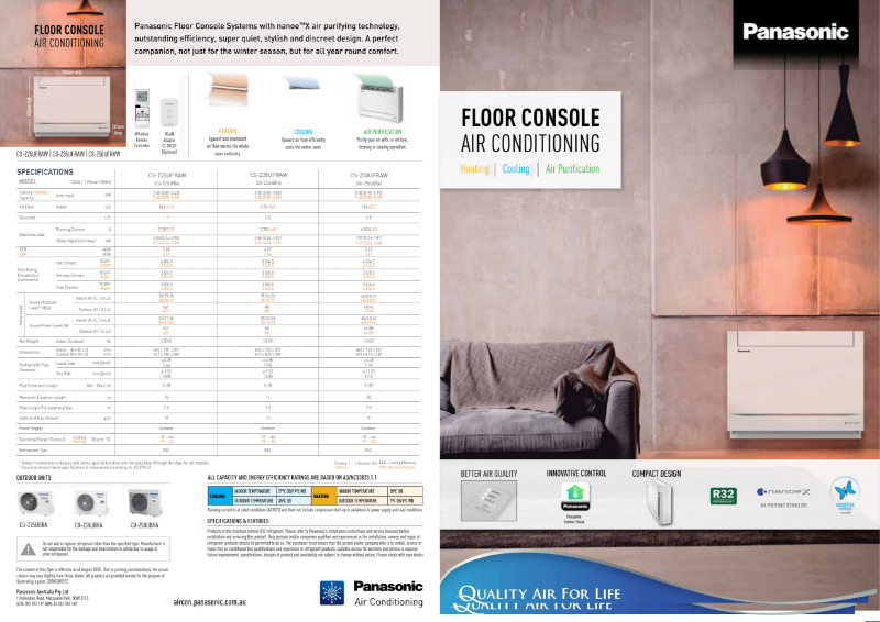 Floor Console Specification Sheet