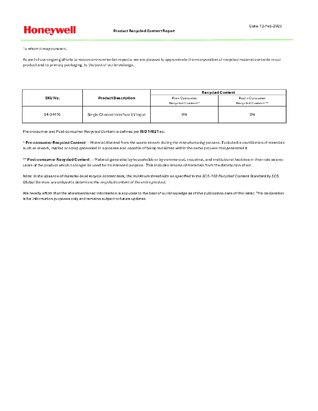 S4-34410 Recycled Content Declaration