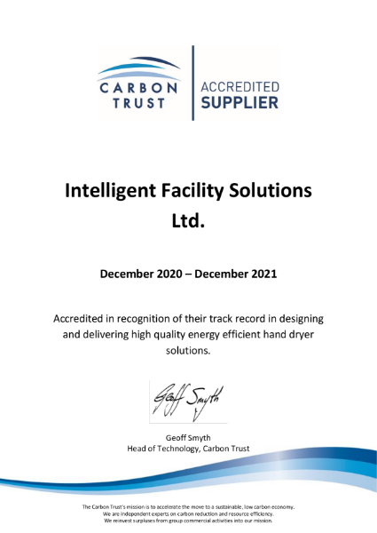 Certificate - Carbon Trust 2021