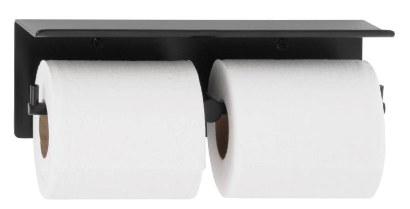 Surface-Mounted Toilet Tissue Dispenser & Utility Shelf, Matte Black, B-540.MBLK - Toilet Tissue Dispenser & Utility Shelf