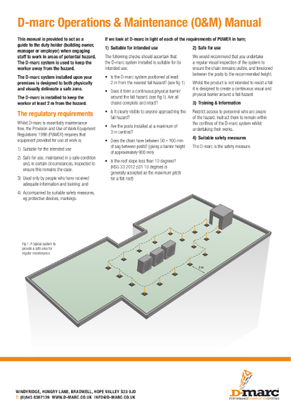 D-marc Demarcation Operations and Maintenance Manual