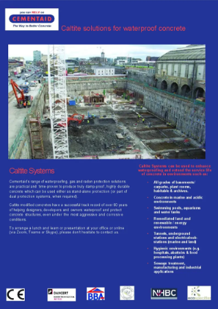 Caltite Solutions for Waterproof Concrete - Caltite Systems