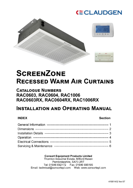 RAC0603-1006 user instructions