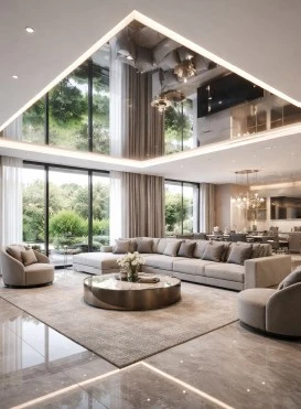 FabriMirrora - Tensioned Stretch Ceiling Membrane