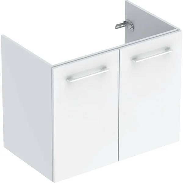 Geberit Selnova Square Cabinet For Vanity Basin, Slim Rim, With Two Doors - Cabinet
