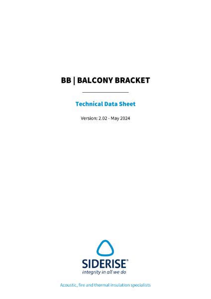 Siderise BB Balcony Bracket TDS v2.02