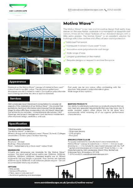 Motiva Wave™ - Product Data Sheet