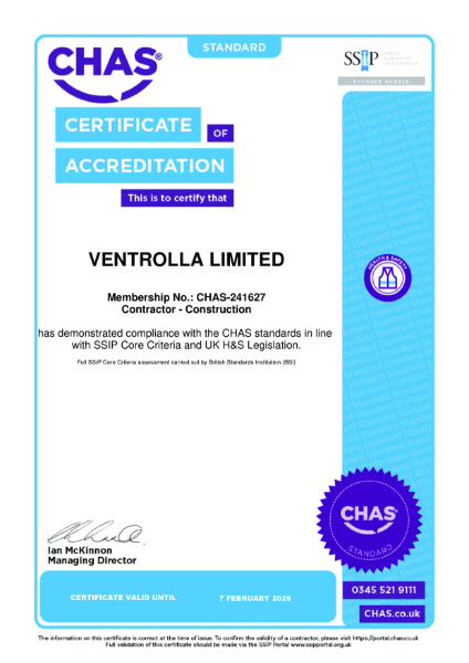 CHAS Certificate of Accreditation