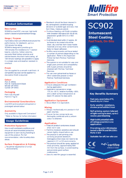 Nullifire SC902 Technical Data Sheet
