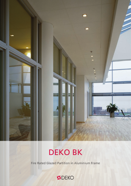 Deko BK - Fire Rated Glazed Partition in Aluminium Frame