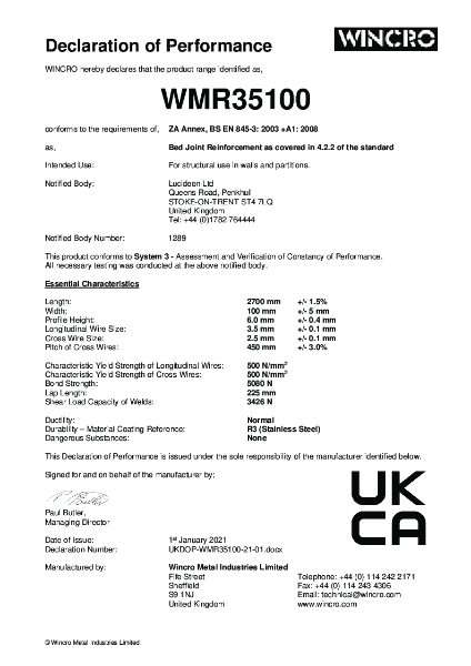 UKDOP-WMR35100-21-01