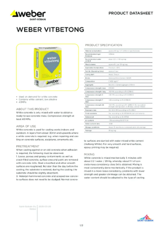 Weberfloor 4031 Super Flow DR Datablad | Weber, Saint-Gobain Sweden AB ...