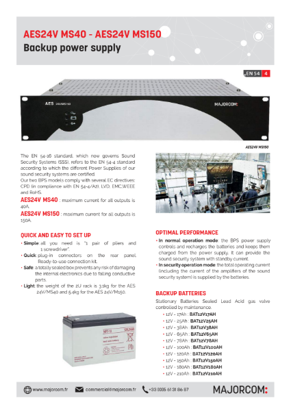 MS40 – Battery Charger