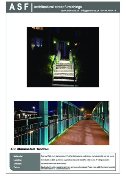 ASF Illuminated Handrail Data Sheet