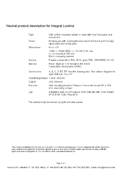 Hudevad Integral Lowline