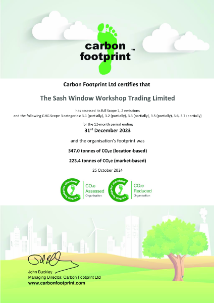 Carbon Footprint Assessment 2023 Certificate