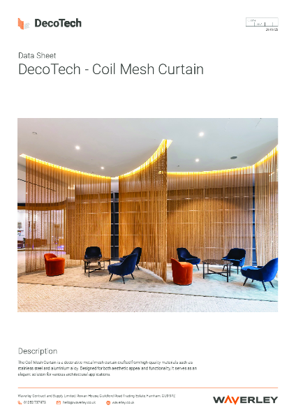 Data Sheet  DecoTech - Metal Coil Mesh