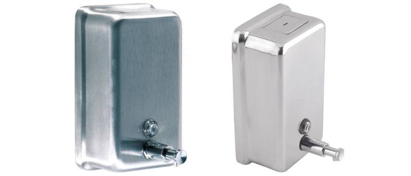 Mediclinics Vertical Surface Push-Button Liquid Soap Dispenser