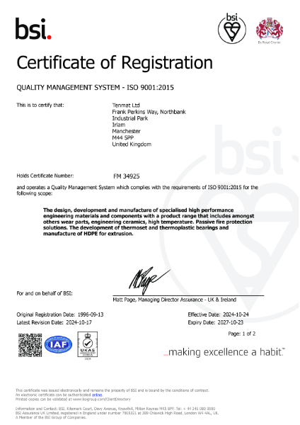 Quality Management System - ISO 9001:2015