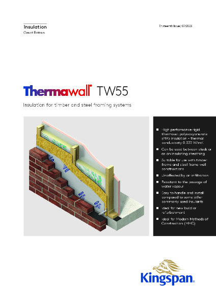 Kingspan Thermawall TW55 Brochure