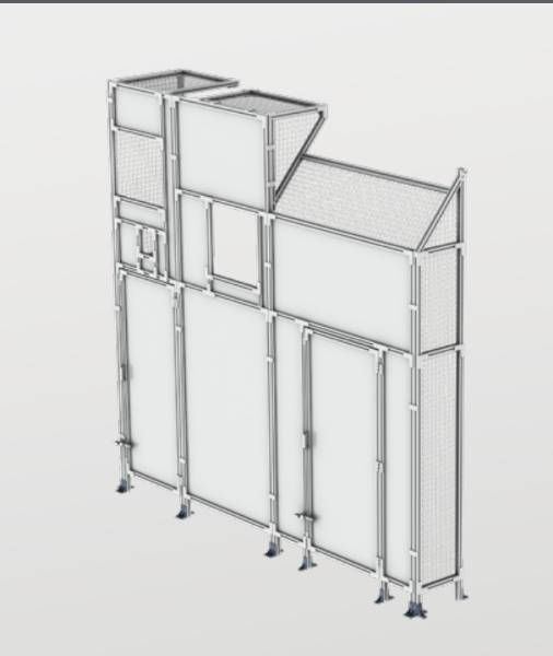 QuickGuard Aluminium Machine Guarding - Post and Panel Machine Guarding System