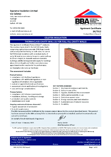 BBA Agrément Certificate