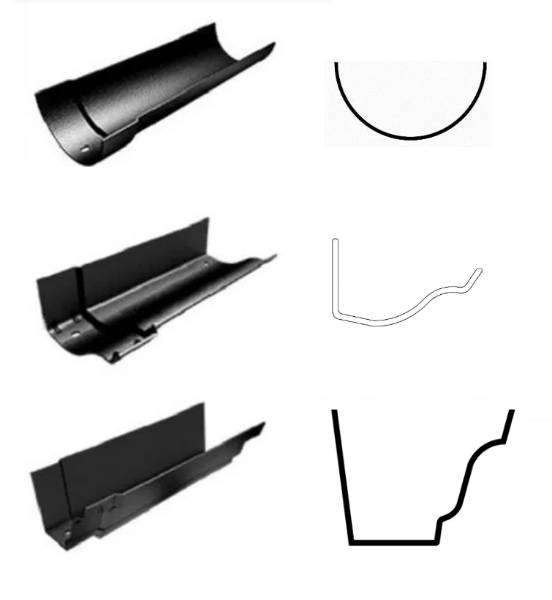 Cast Aluminium Guttering - Half-Round, Ogee or Moulded No.46