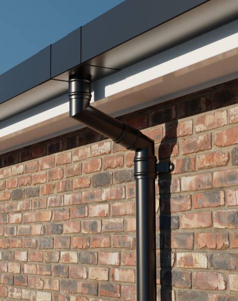 Aluminium Rainwater Pipe: Round Traditional - Downpipe