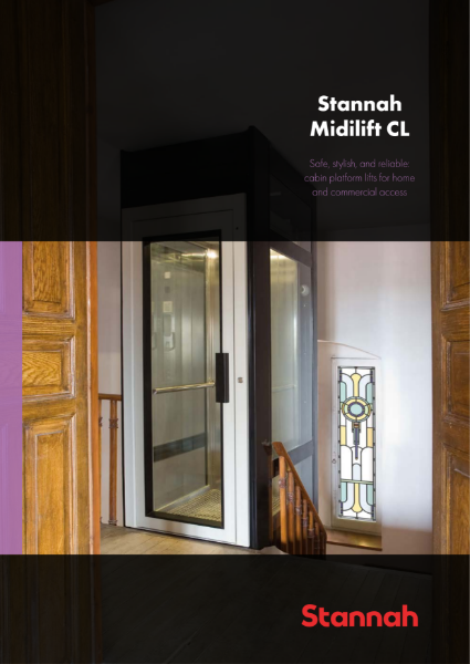 Stannah Midilift CL cabin platform lift brochure